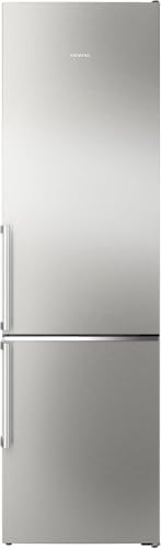 Siemens KG39NAIAU iQ500 Freistehende Kühl-Gefrier-Kombination, Gefrierbereich unten, 363 l, Total noFrost, hyperFresh, extrem leise, LED Beleuchtung, 203 x 60 cm, Gebürsteter Stahl AntiFingerprint