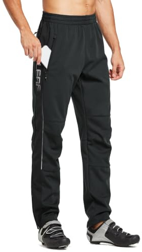 baleaf Fahrradhose für Herren, mit Fleece gefüttert, wasserdicht, Winddicht, Wanderhose, isoliert, Outdoor, Klettern, Skihose