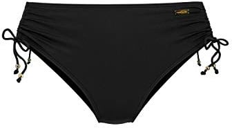 Lascana Damen Bikini-Hose | mit Raffung & Perlen