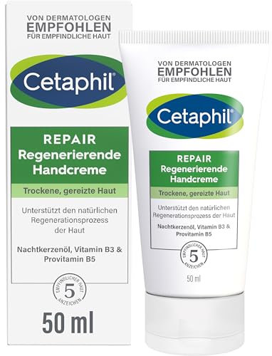 Cetaphil Repair Handcreme, Provitamin B5 & B3, trockene Hände, 50ml