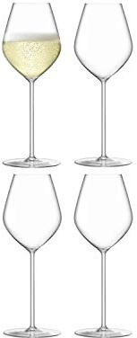 LSA International Borough Champagnertulpen, Glas, Clear, 4 Stück (1er Pack), 4