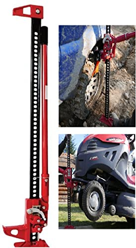 Farm Jack Hi-Lift Allzweckheber Zahnstangenheber 3 Ton 121cm | Hebevorrichtung Wagenheber | hebebühne männer | Rasentraktor | Forst | Offroad Auto | kfz zubehör