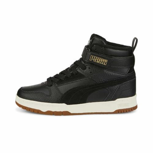 PUMA Unisex Kinder Rbd Game WTR Jr Sneaker, Puma Black Puma Black Puma Team Gold, 37 EU