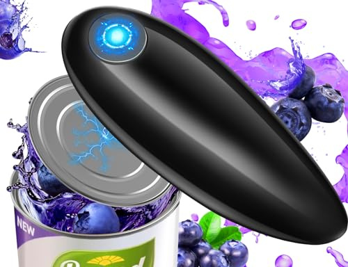Elektrischer Dosenöffner, Deckel ohne scharfe Kanten, automatischer elektrischer Dosenöffner One Touch für alle Dosengrößen, Can Opener Electric für Arthritis und schwache Hände, für draußen und
