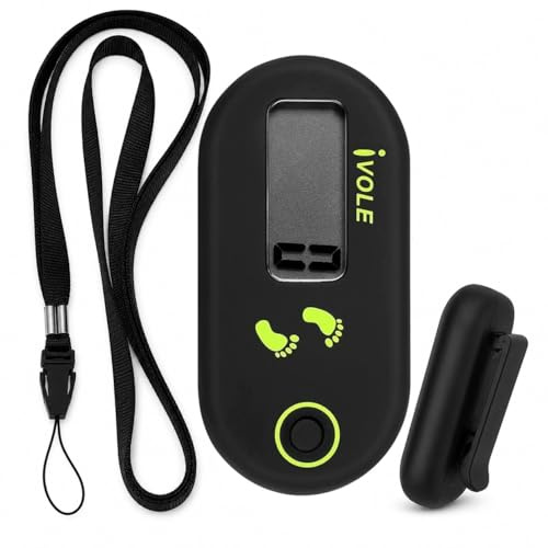 Sunshine Smile Schrittzähler zum Gehen,Einfacher Schrittzähler,schrittzähler Damen,Mini-Pedometer- 3D-mit Clip-Lanyard,Pedometer Damen Herren Einfach,für Gehen,Laufen,Sport und Senioren