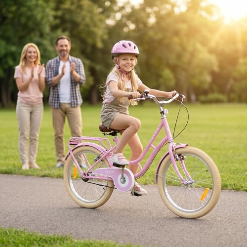 Actionbikes Kinderfahrrad Retrostar | 20 24 Zoll | 6-12 Jahre | V-Brake Bremsen | Schutzblech v. und h. | Kinder Fahrrad für Mädchen & Jungen | Fahrräder | Kinderrad | Jugendrad | Bike