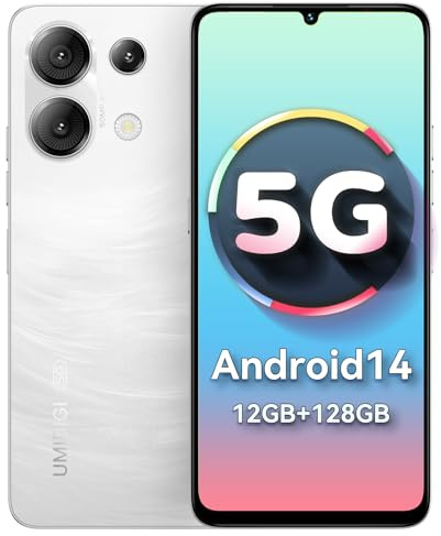 UMIDIGI G9 5G Smartphone, Android 14 Ohne Vertrag, 90Hz Octa-Core, 12(6+6)GB+128GB, 6.75 Zoll, 50MP, Face & Fingerprint Unlock, Simlockfreie Handy, 5000mAh, GPS, Dual SIM 5G