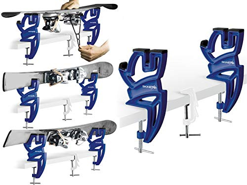 SkinStar Skispanner Express Alpin Ski Vise Wachsen Schraubstock | Modell Express, für Alpinski, Carving und Freeride