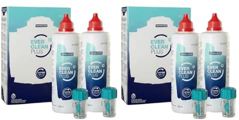 UPTOHIGH Kontaktlinsenpflegemittel, Peroxid-Linsenpflegemittel mit Bioindikator + Neutralisationstabletten (4x350)