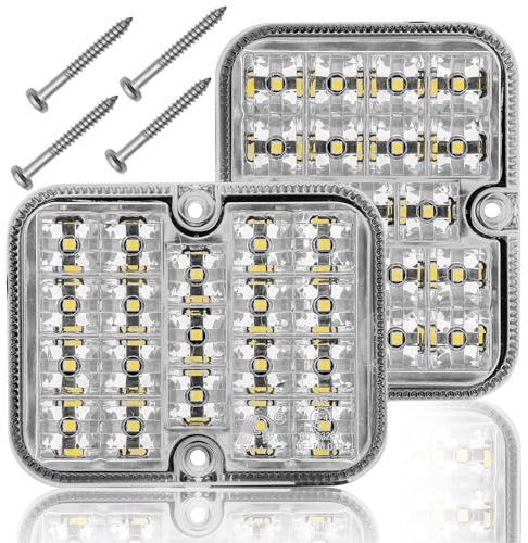 DARKGUARD LED Anhänger Rückfahrlicht 2 Stück 12V 24V Ruckfahrscheinwerf Anhänger Beleuchtung LED Weiß für PKW RV Van LKW Wasserdicht ECE