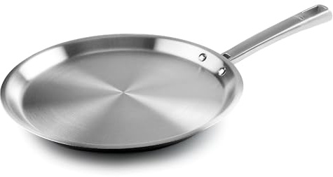 LACOR 45829 – Foodie-Crêpe-Macher, 18/10 Edelstahl, PFOA-frei, äh... | Aus lebensmittelechtem Edelstahl gefertigt; hohe Korrosionsbeständigkeit und Haltbarkeit im täglichen Gebrauch