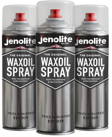 JENOLITE Wachsöl | Unterbodenschutz Spray | KLAR | 3x500ml | Rostschutz für Unterböden von Autos, Transportern und Motorrädern | Hohlraumversiegelung Wachs für Auto Fahrgestell & Unterboden