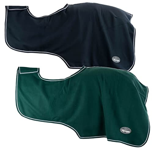 Marengos Fleece-Ausreitdecke tannengrün Warmblut