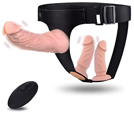 Utimi Strapon Umschnalldildo Vibratoren Umschnallpenis - Strap on Umschnall Abnehmbar mit 3 Silikon Dildos Verstellbarer Harness Extrem Sex Toy Erotik Sexspielzeug für Männer Frauen Lesben Pärchen