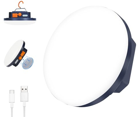 Campinglampe LED Camping Laterne mit 5600mAh Aufladbar Eingebauter Starker Magnet & Stufenlos Dimmbar,1500 Lumen Lampe für zum Wandern Angeln Home Power Cuts
