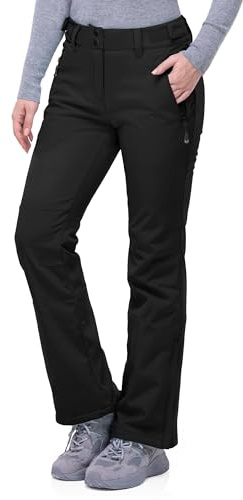 33,000ft Damen Skihose Wasserdichte Softshellhose Thermohose Schneehose | Winddicht, Gefüttert, Warm, Atmungsaktiv, Schmutzabweisend, Trekkinghose, Wanderhosen, Winterhose, Skifahren