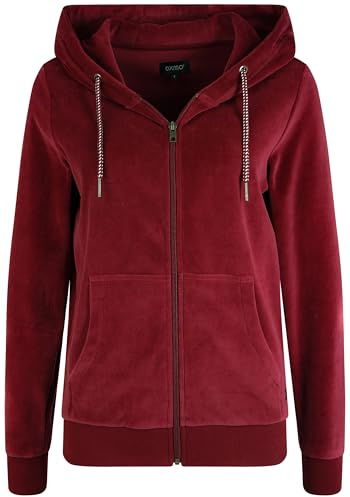 OXMO OXVicky Damen Sweatjacke Kapuzenjacke Hoodie mit Kapuze