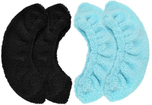 BESPORTBLE 2 Paare Absorbieren Wasser Schlittschuh Klingenabdeckungen Anti Rost Schwarz Blau Schlittschuhschutz Hochelastisch Schlittschuh Klingenschutz für Schlittschuhe Hockey