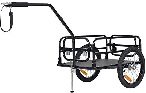 Tiggo City Porter Klappbar Fahrrad Lastenanhänger Fahrradanhänger & Handwagen 2 in 1 ist EIN multifunktionaler Transporter