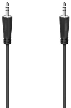 Hama Audio-Kabel, 3,5-mm-Klinken-St. - 3,5-mm-Klinken-St., Stereo, 1,5 m schwarz