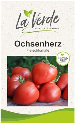 La Verde MEIN GARTEN UND ICH. Ochsenherz Tomatensamen für ca. 10 Pflanzen, großfrüchtige Fleischtomate, Saatgut ohne Gentechnik