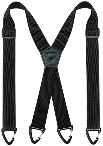 JEMYGINS Herren Outdoor Hosenträger X-Typ längenverstellbar mit Dreieckige Anti-Rutsch-Schnalle