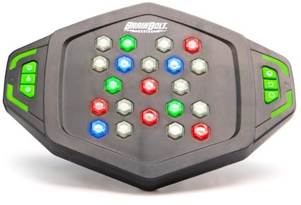 Learning Resources BrainBolt Genius – Elektronisches Gedächtnisspiel mit Lichtsequenzen – Intelligenzspiel für Kinder ab 7 Jahren Tragbar & Lautlos