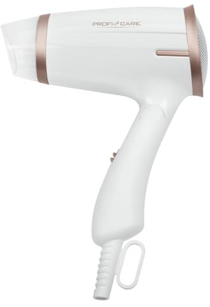 ProfiCare® Haartrockner klappbar | Hair Dryer 1400W | platzsparend mit Klappgriff | kompakter Airstyler | 2 Stufen | Kaltstufe für Style-Fix | Überhitzungsschutz | PC-HT 3009 champagner