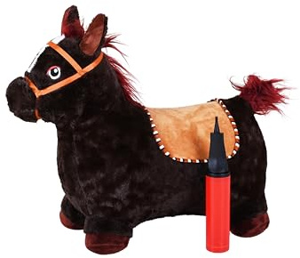 Knorrtoys 40251 - Hüpftier Pferd braun inkl. Luftpumpe