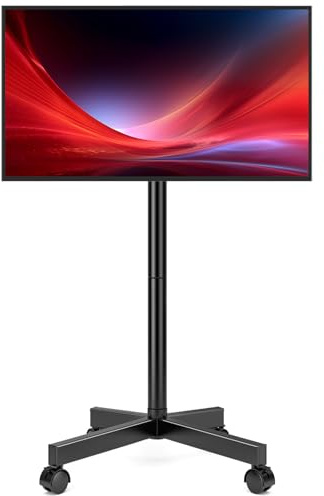 Hemudu TV Ständer Rollbar für 23-60 Zoll LCD/LED Fernseher,Fernsehständer mit Rollen, TV Standfuss bis häl zu 35 kg, TV Ständer Höhenverstellbar max. VESA 400x400 mm
