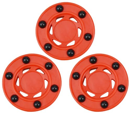 BESPORTBLE 3 Stück Rollhockeyspiel Puck Inline Hockey Straßenhockey Puck Indoor Outdoor Boden Hockey Bälle