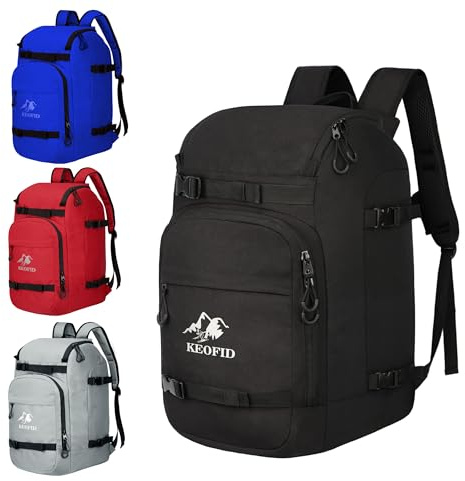 KEOFID Skischuhtasche für Damen und Herren, Reiserucksack und Snowboardtasche, 50 l