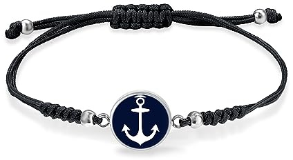Miss Lovie Anker Armband Damen Stoff Blau Maritim Schmuck Passend Zu Matrosenmütze Und Matrosen Kostüm Fasching Mit Marine Haarschmuck