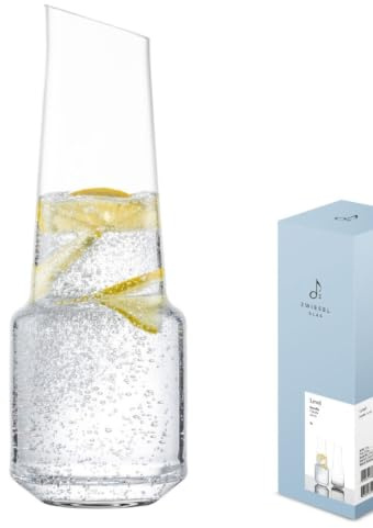 Zwiesel Glas Karaffe Level (1 Liter) | moderne Glas-Karaffe für Wein, Wasser, Saft, spülmaschinenfestes Tritan®-Kristallglas, Made in Germany