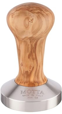 Motta Tamper mit Olivengriff – 58 mm Boden