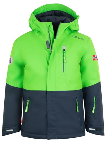 Trollkids Kids Hallingdal Jacket 140, Bright Green