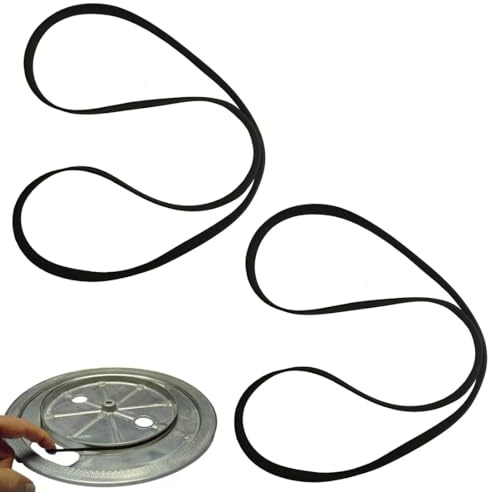 YHIJSR 2 Stück Belt Antriebsriemen Plattenspieler Gummiband Phonograph Ersatzgürtel Riemen für Plattenspieler Riemen Plattenspieler Recorder Riemen Teile Plattenspieler-Gürtel 270 mm