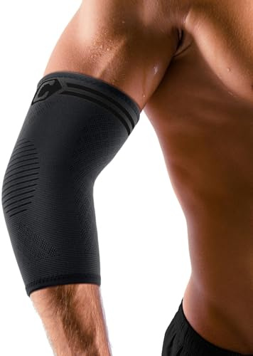 CAMBIVO Ellenbogenbandage x2, Tennisarm Bandage für Damen Herren, Kompression Bandage Ellenbogen geeignet Arthritis, Sehnenentzündung, Ellenbogenschoner für Sport, Golferarm und Tennisarm Armbandage