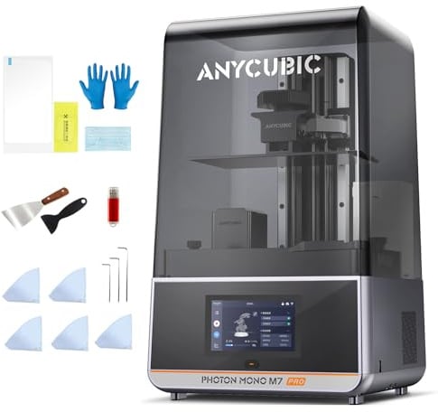 ANYCUBIC Photon Mono M7 Pro, 14K Harz-3D-Drucker mit Leveling-Free | 170 mm/h Speed, Temperaturkontrolle, Großes Volumen, Ideal für Präzisionsmodelle & Prototypen