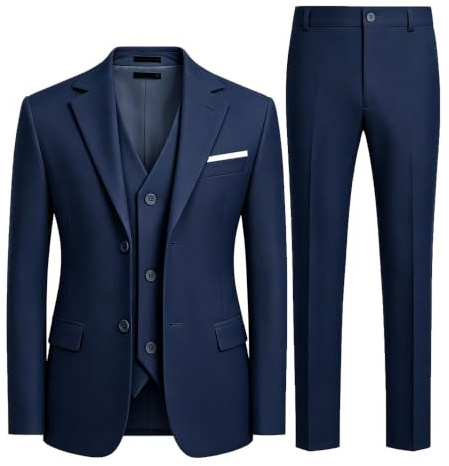 Jungenanzüge, 3-teiliges Slim-Fit-Anzug-Set, Dresswear, Ringträger, Outfit für Jungen