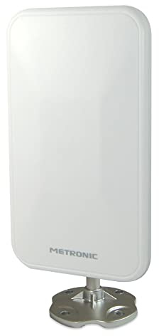 Metronic 415981 Außenantenne XP 94 4K Dab+ UHD Compact DVBT/DVT2 Schutz 5G - weiß