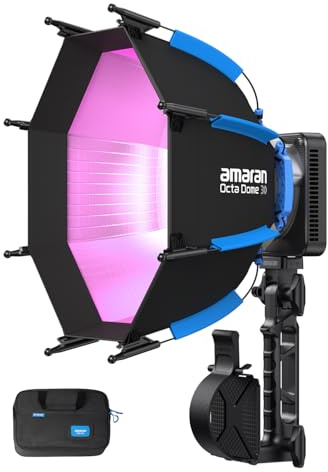 amaran Ray 60c 60 W Ultra-kompakte Voll-Farb-COB-Leuchte mit Bowens-Mount, USB-C PD & Ace E-Lock, IP54