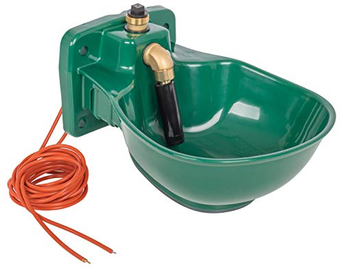 VOSS.farming beheizte Tränke Thermo P25-230V, 30 Watt, 230V Anschluss möglich, automatisches Thermostat, Spezialkunststoff, Frostschutz Pferde Rinder Pferdetränke Rindertränke Selbsttränke