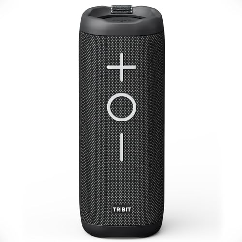 Tribit StormBox 2 Bluetooth-Lautsprecher mit 34W 360° Raumklang, XBass Tech, 24 Stunden Spielzeit, IPX7 wasserdicht, Bluetooth 5.3, TWS Kopplung, tragbarer Funk-Lautsprecher für draußen