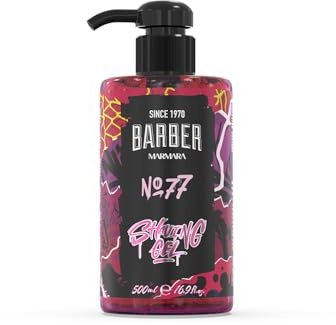 Barber Marmara No.77 Transparent Non-Foaming Shave Gel for Men 500ml | Professional Turkish Barber Quality for Precision Shaving. Ideal for Beard Contours, Neckline and Close Shaves.