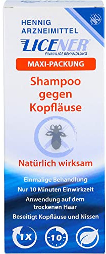 LICENER Maxi-Packung Shampoo gegen Kopfläuse und Nissen, 200 ml Shampoo