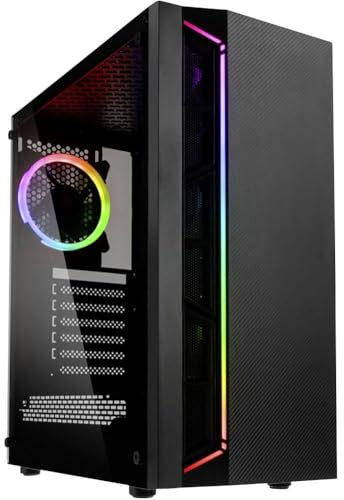 Kolink Inspire K7 ARGB Midi-Tower PC-Gehäuse, Addressierbare RGB-Beleuchtung, Tempered Glass, schwarz