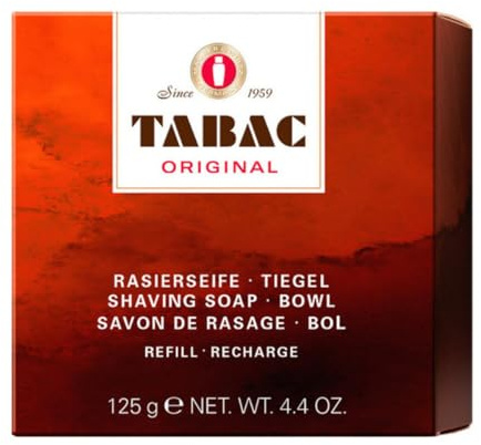 Tabac® Original | Nachfüll-Rasierseife für Tiegel - ermöglicht leichte und gründliche Rasur - Original Seit 1959 | 125g