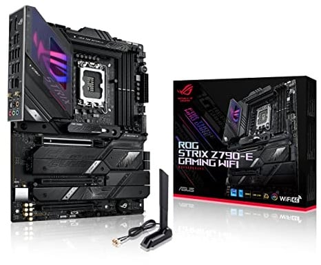 ASUS ROG Strix Z790-E Gaming WiFi ATX Mainboard mit Intel LGA 1700 Sockel, DDR5, PCIe 5.0, WiFi 6E