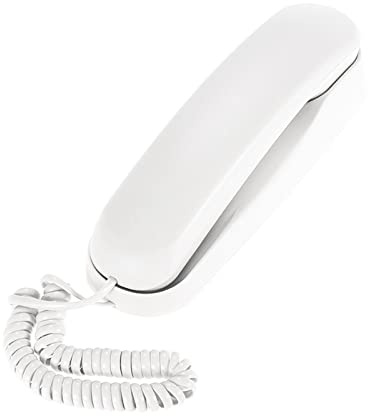 Bisofice Wandtelefon Schnurgebundenes Telefon mit Schnur, Wandmontierbares Festnetztelefon, unterstützt Stummschaltung/Pause/Erinnerungsfunktionen für Zuhause, Hotel, Büro Desktop